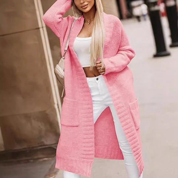 Lune London | Women's knitted coat with a casual cut and deep pockets