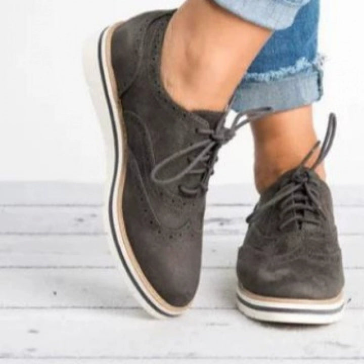 Lune London | Brogues Shoes Genuine Leather Classic Lacing Elegant Perforated Design