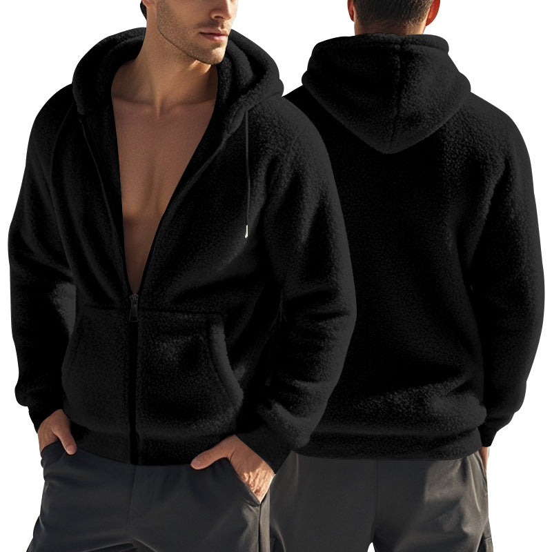 Men's Fleece Hoodie with soft lining and practical pockets Lune London