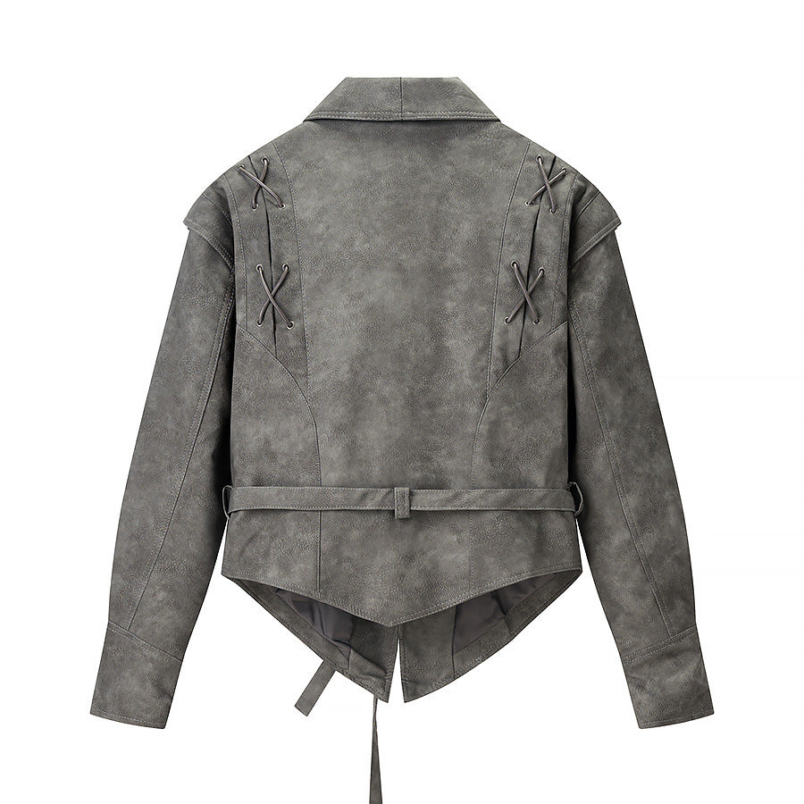 Veste courte élégante pour femmes avec détails de laçage décoratif Chic & Stil