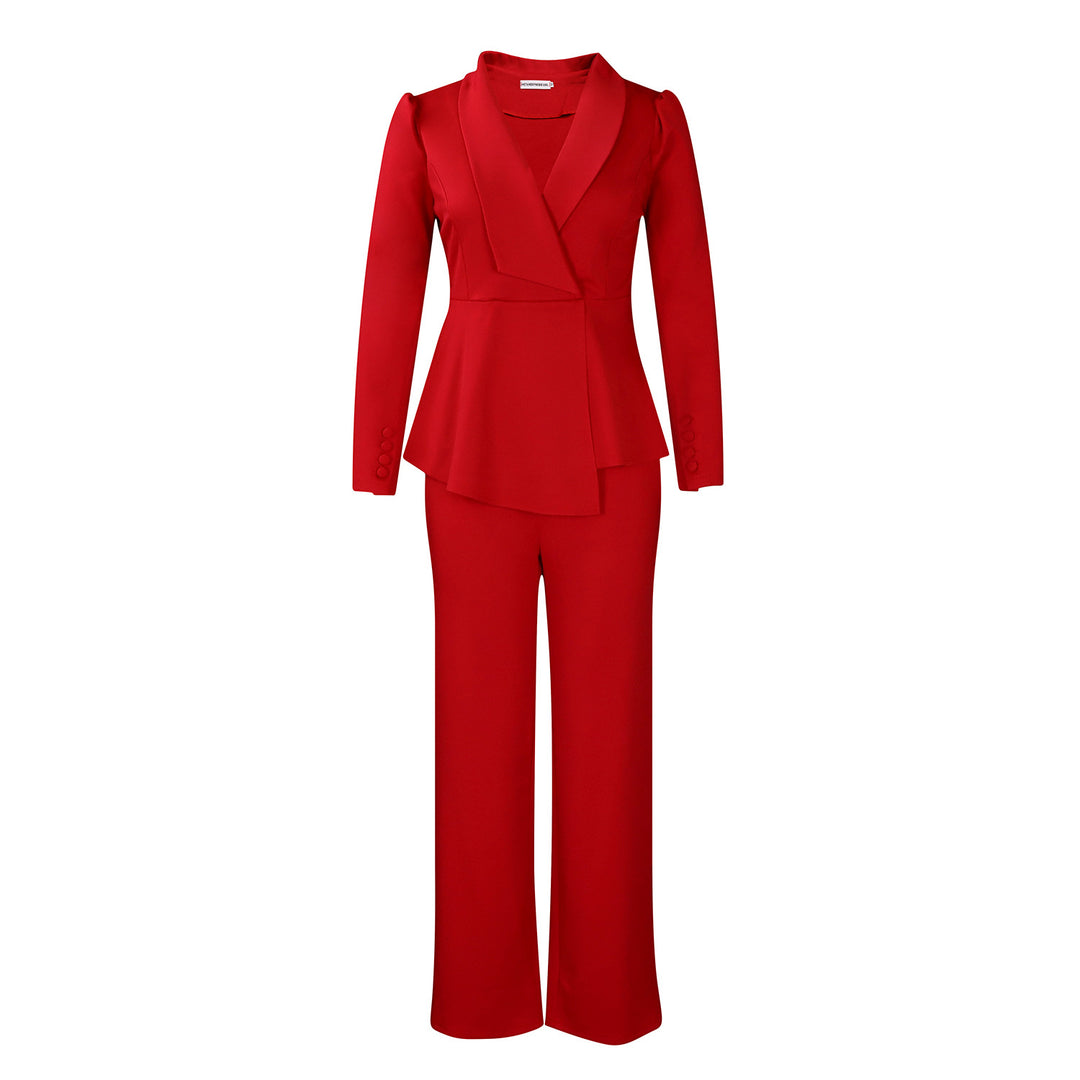 Ladies' set with elegant cut and fluid blazer Lune London