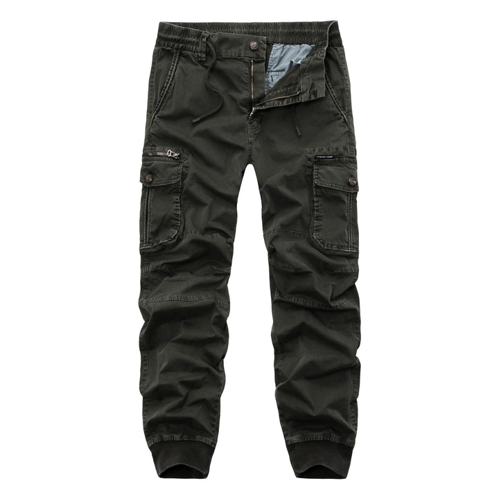 Men's cargo pants with multiple practical pockets and elastic waistband Lune London