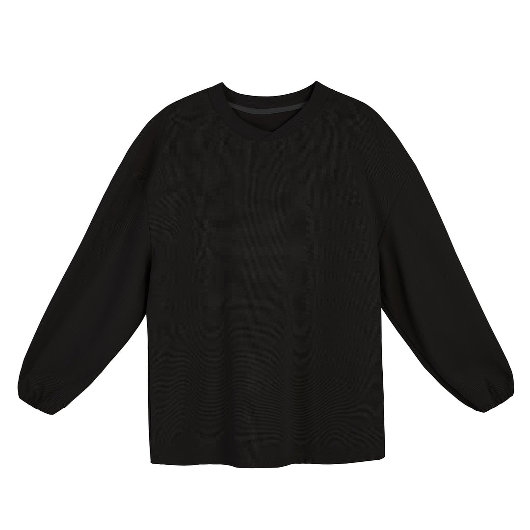 Casual women's top with balloon sleeves and structured fabric Lune London