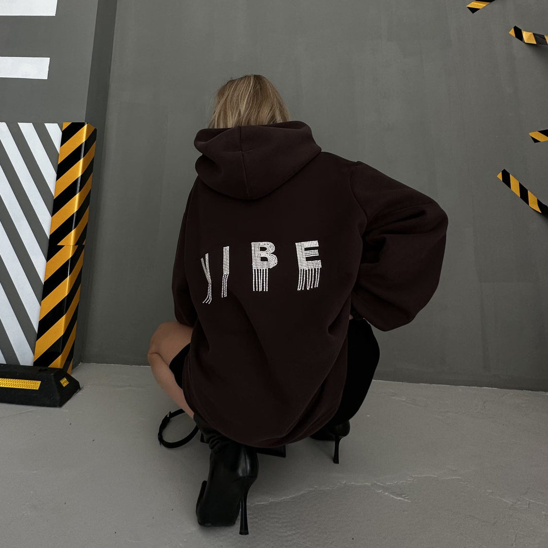 Hooded sweatshirt for women with creative details and casual cut Lune London