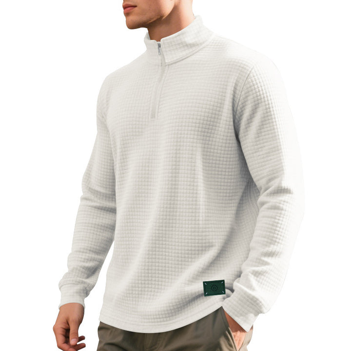 Pullover for men with structured design and high collar Lune London