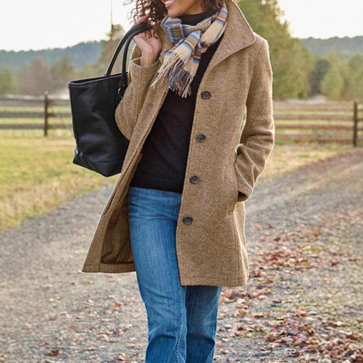 Women's Elegant Wool Coat Lune London