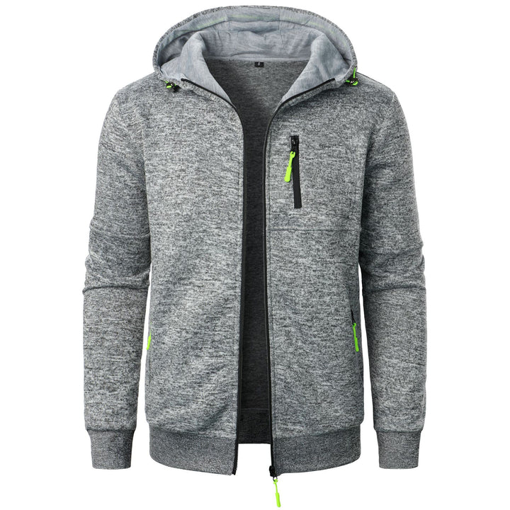Sporty hooded jacket for men with an innovative structural design and practical pockets Lune London