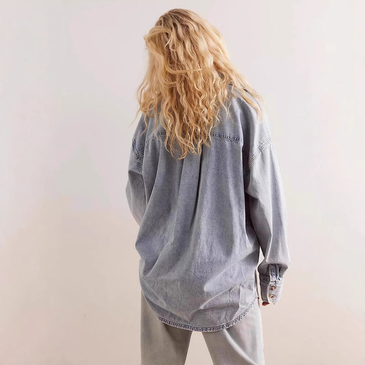 Women Oversized Denim Shirt Lune London