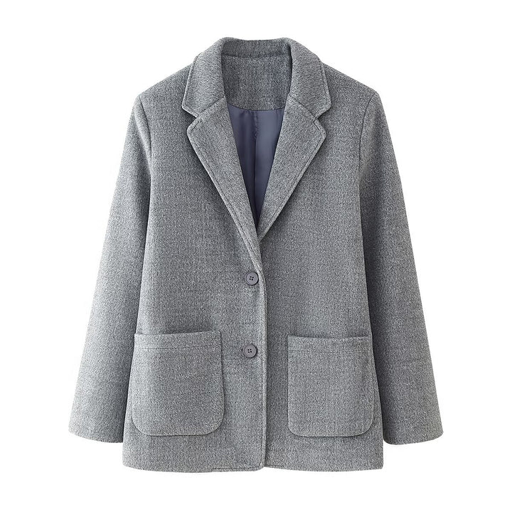 Veste élégante pour femmes avec poches appliquées et tissu de haute qualité Lune London