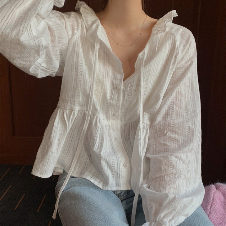 Lune London ruffled blouse for ladies