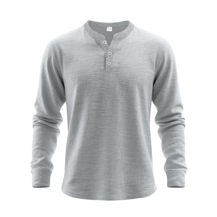 Men's long sleeve shirt with button placket Lune London