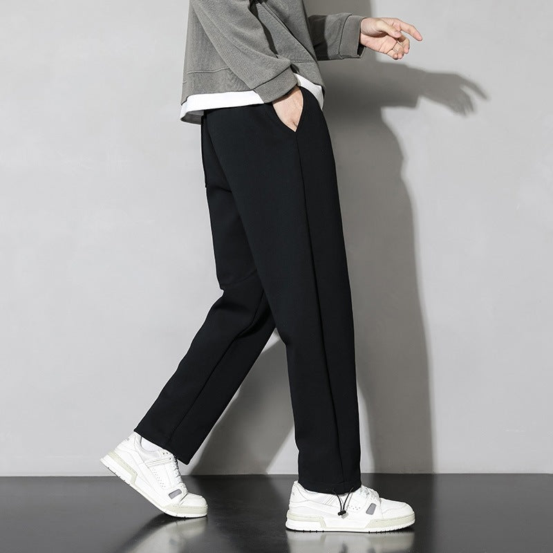 Casual jogger pants for men with elastic waistband and zippered pockets on the sides Lune London