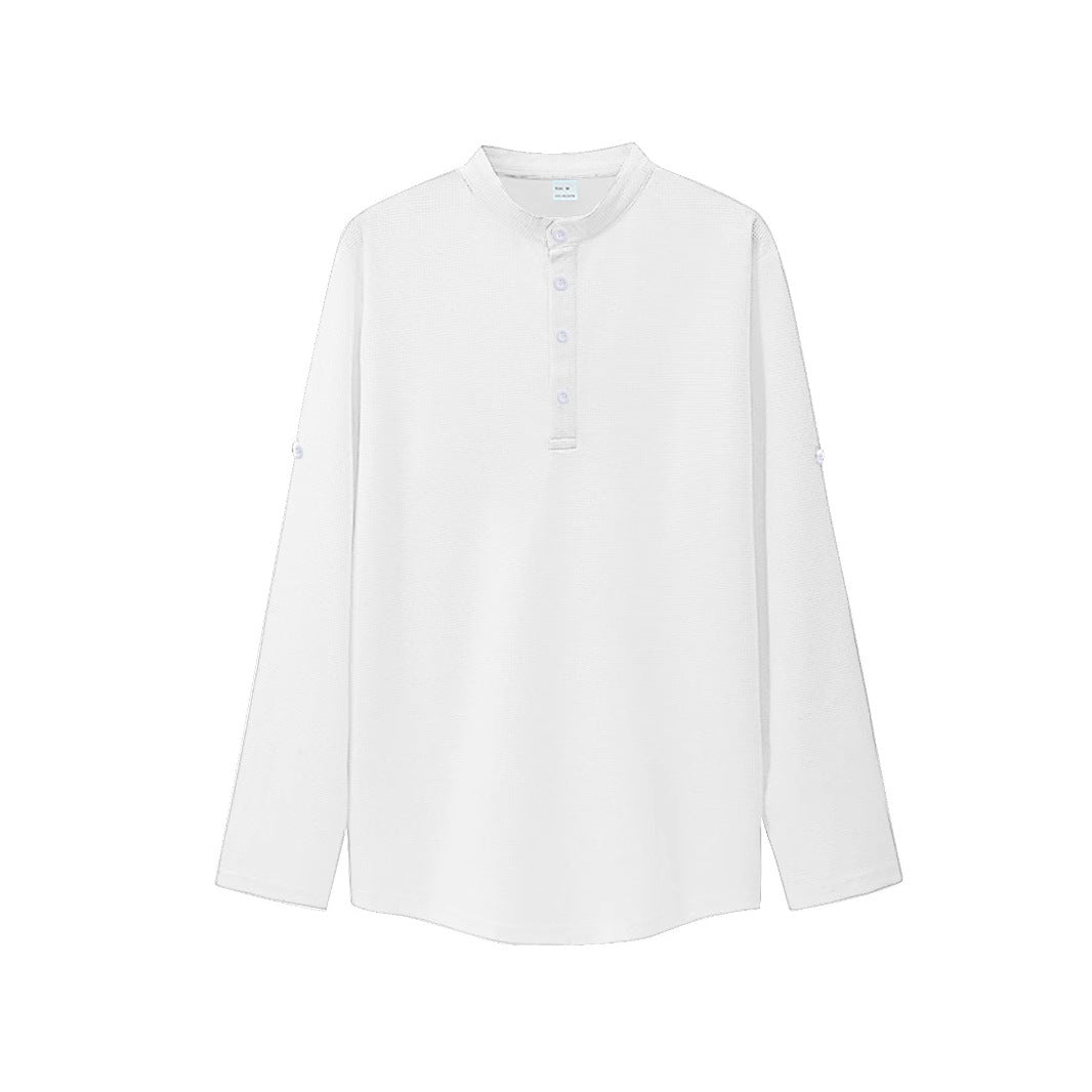 Casual shirt for men with a high collar and textured surface Lune London