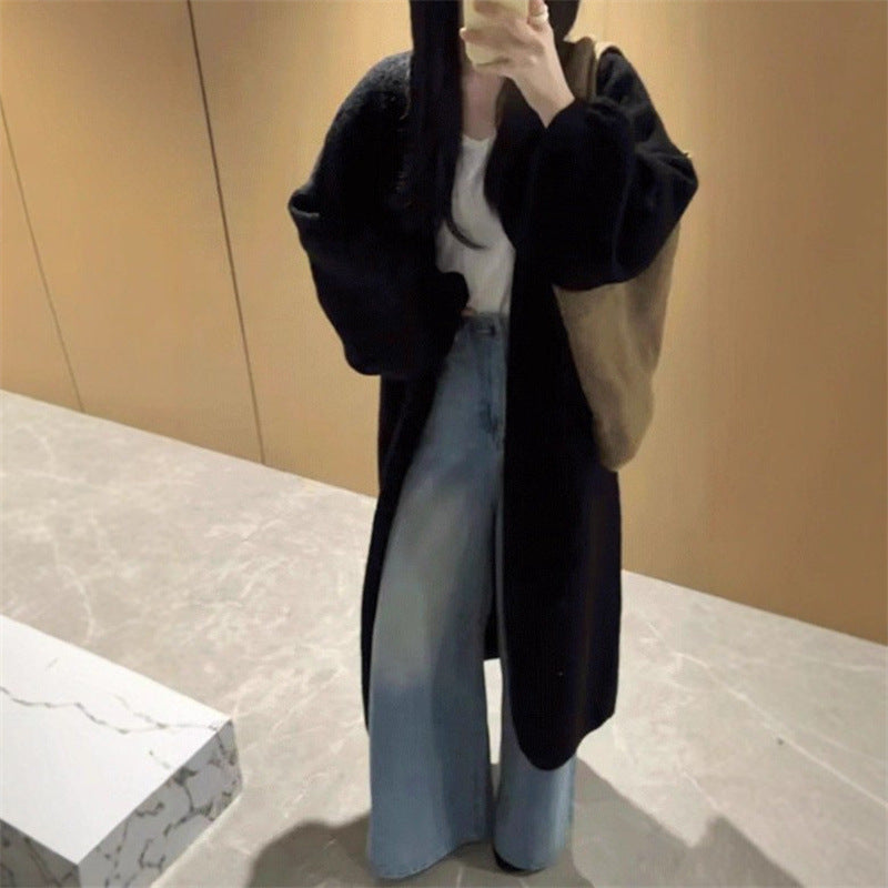 Robe surdimensionnée pour femme avec des manches volumineuses et des détails en boutons Chic & Stil
