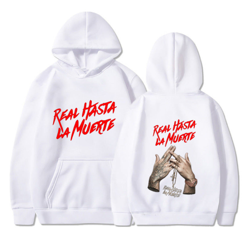 Women's hoodie with eye-catching lettering in urban style Lune London