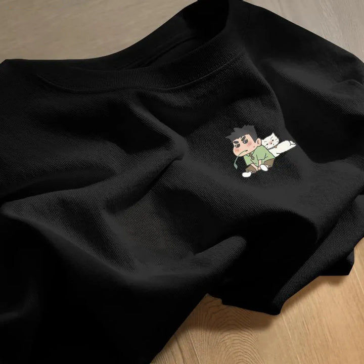Sweat-shirt pour femmes avec motif de dessin animé créatif Chic & Stil