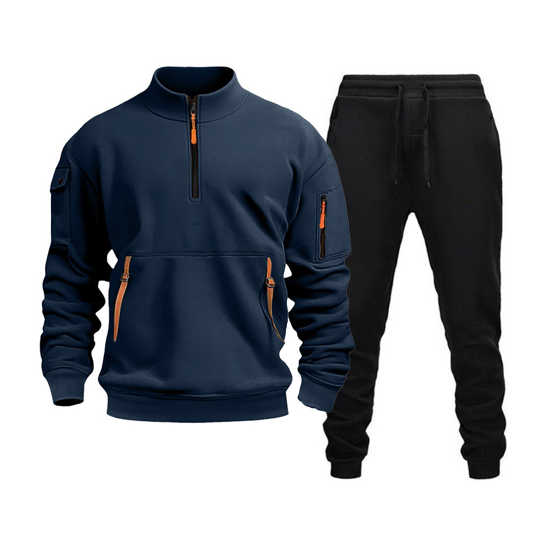 Men's modern sports suit with functional pockets and zipped details Lune London