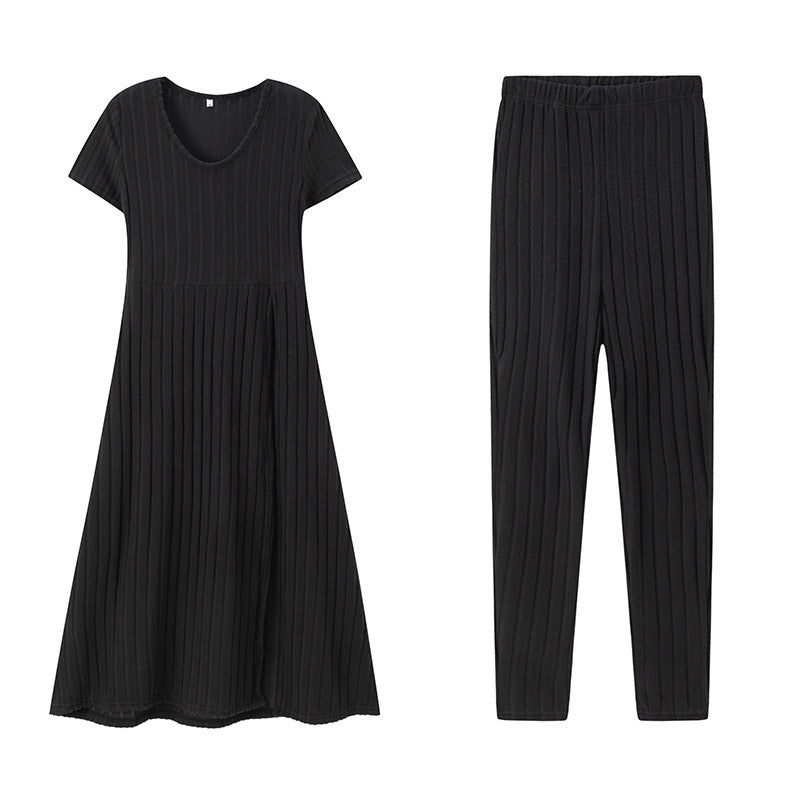 Comfortable knitted dress for women and leggings set Lune London