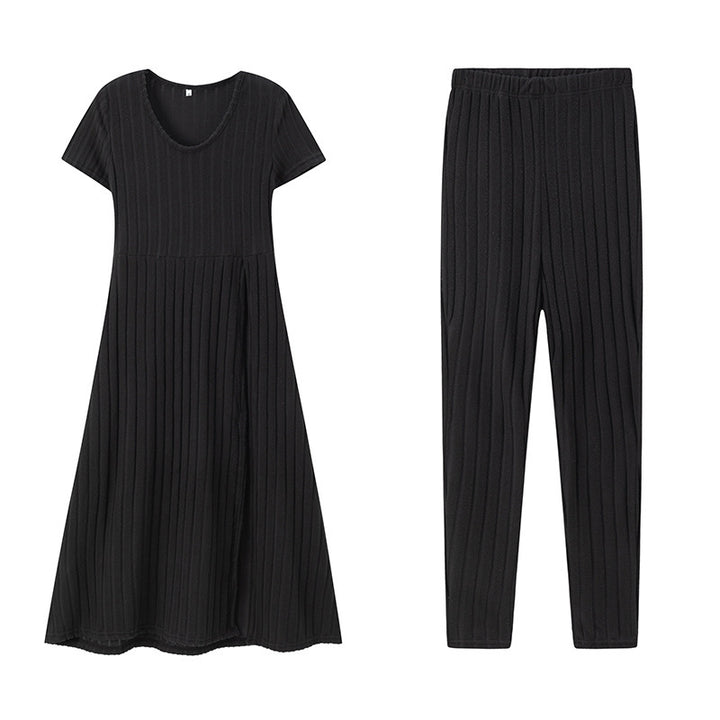 Comfortable knitted dress for women and leggings set Lune London