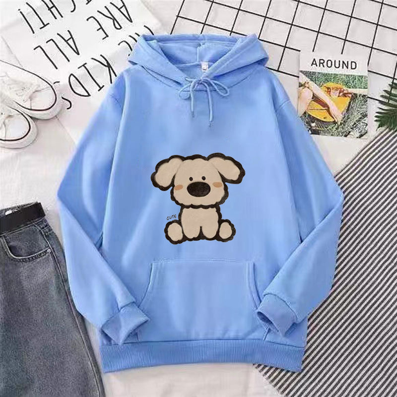 Women’s hooded sweatshirt with cute dog design Chic & Stil