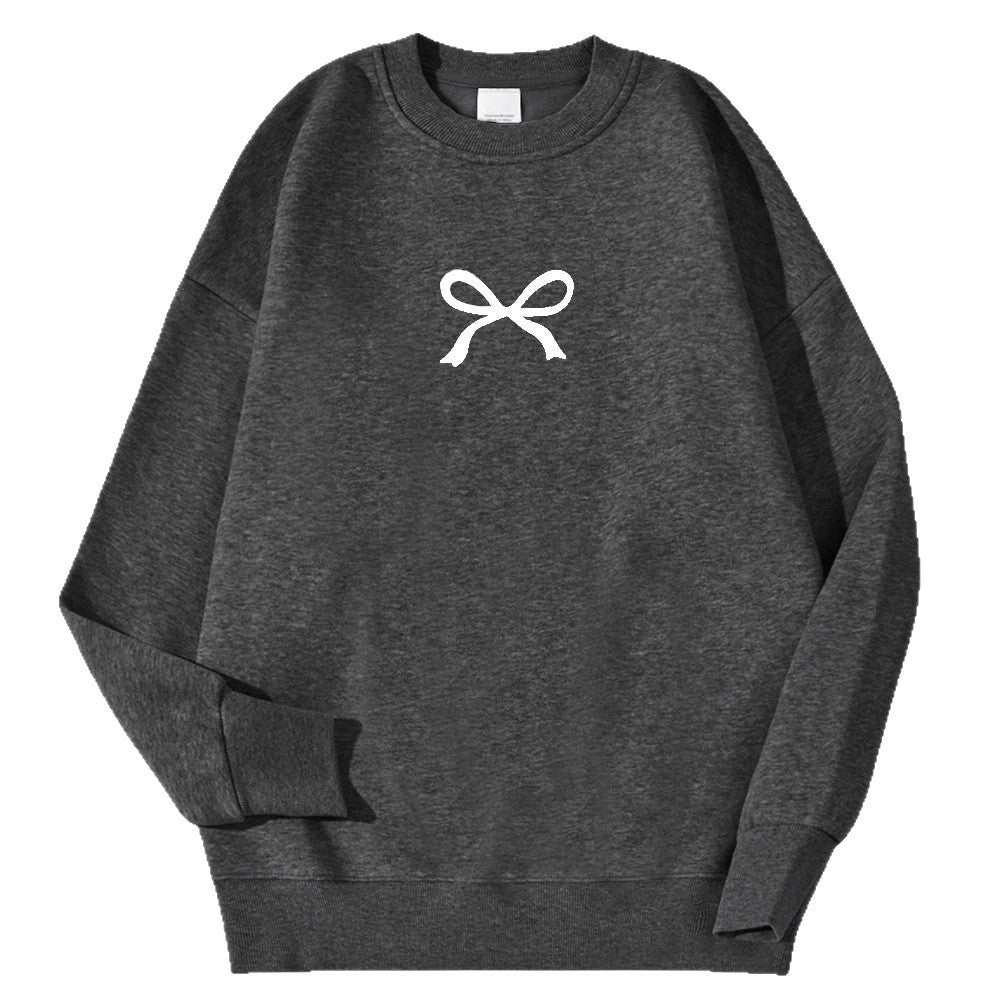 Sweat à capuche confortable pour femmes avec motif de nœud à la mode Chic & Stil