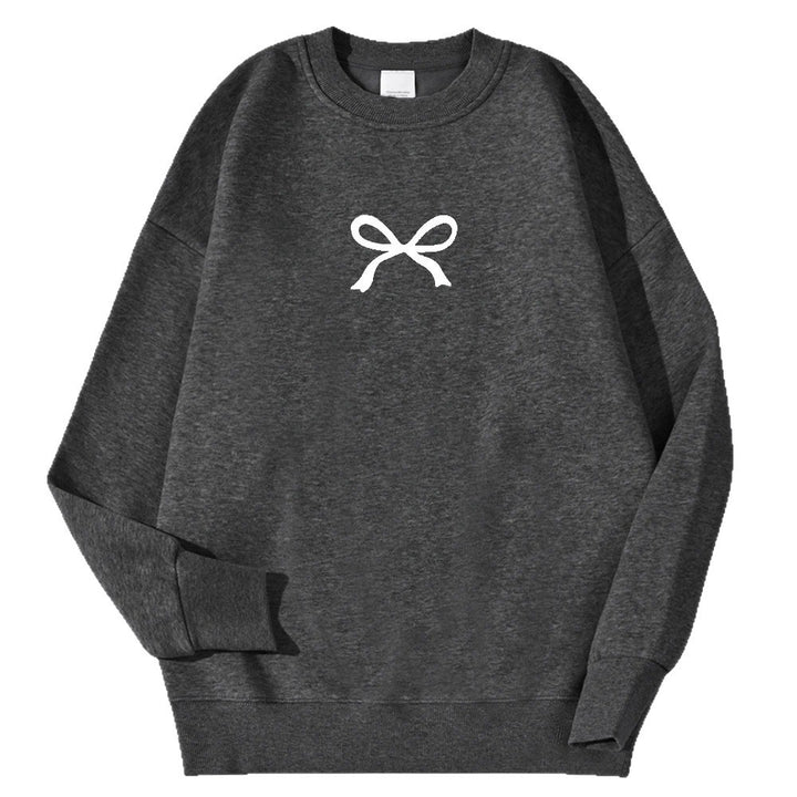 Sweat à capuche confortable pour femmes avec motif de nœud à la mode Chic & Stil