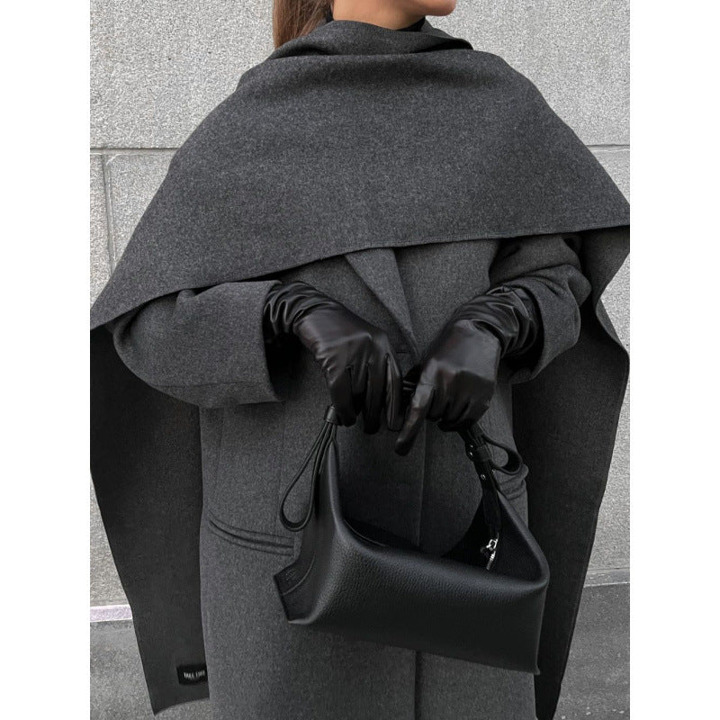 Ladies Coat Capes Elegant in High Quality Wool Blend Lune London