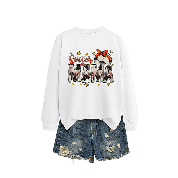 Sweatshirt pour femmes avec imprimé accrocheur "Soccer Mama" et coupe confortable Chic & Stil