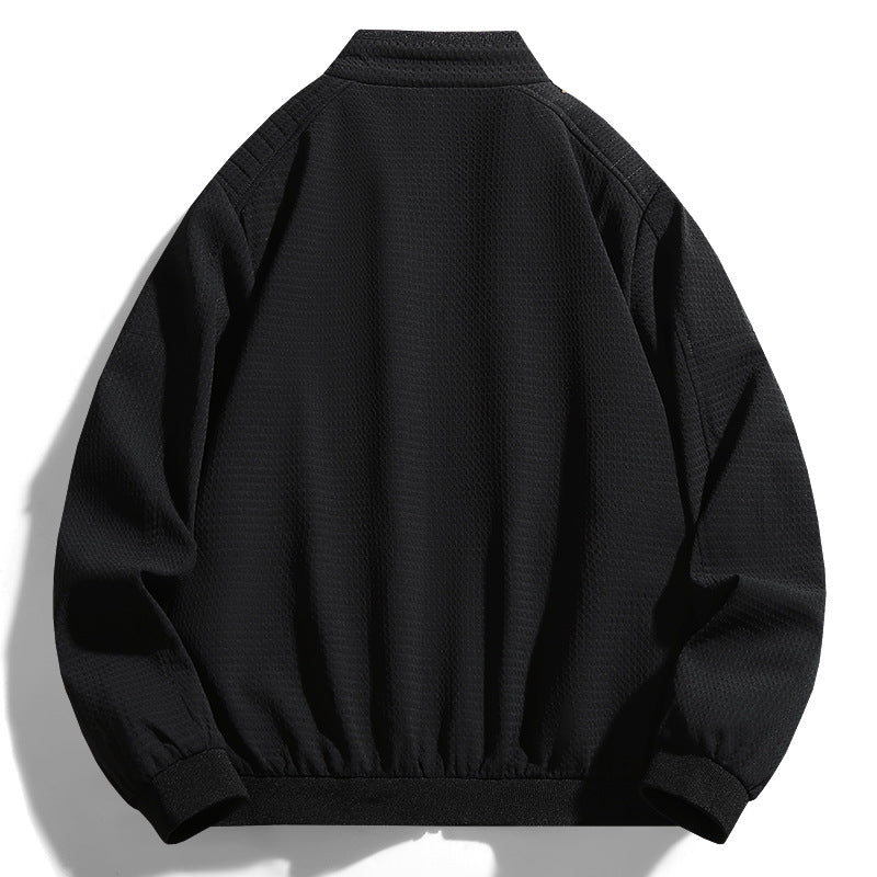 Versatile leisure jacket for men with textured surface Lune London