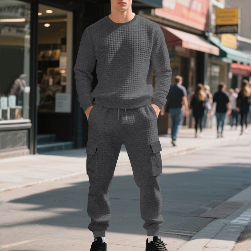 Lune London casual sweatshirt and cargo pants set for men