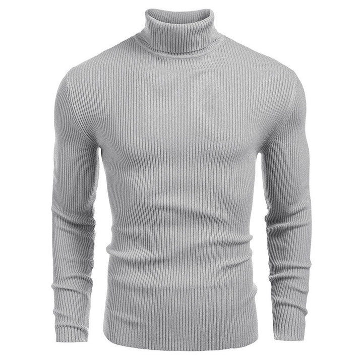 Men's ribbed knit turtleneck sweater Chic und Stil