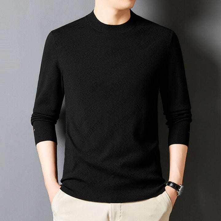 Elegant crew neck sweater for men in high-quality cotton blend Lune London