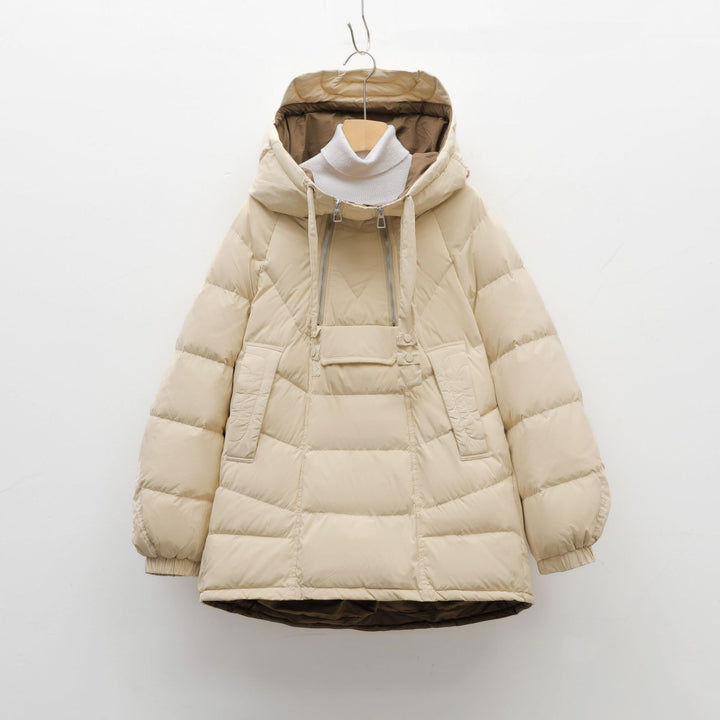 Women's quilted jacket with high collar and functional pockets Lune London