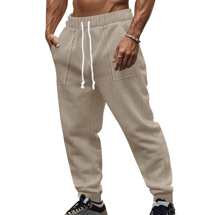 Casual knit jogger pants for men with elastic waist and convenient pockets Lune London