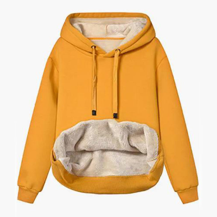 Women Cozy Hooded Sweatshirt with Fleece Lining Lune London
