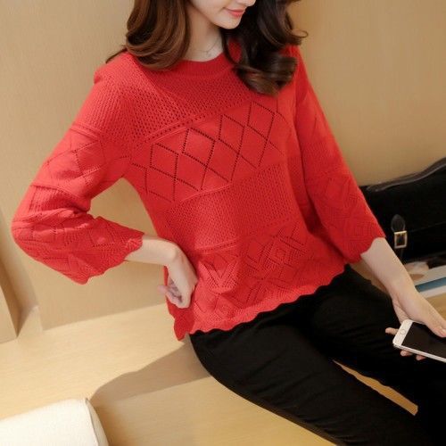 Pull tricoté décontracté pour femmes avec motif texturé Chic & Stil