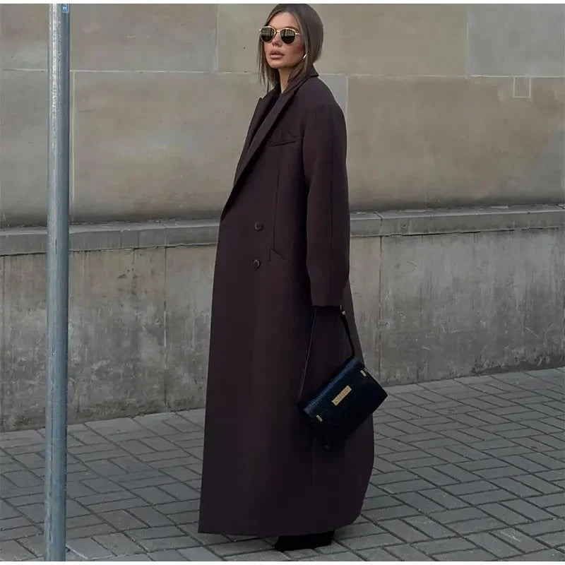 Lune London oversized wool coat for women
