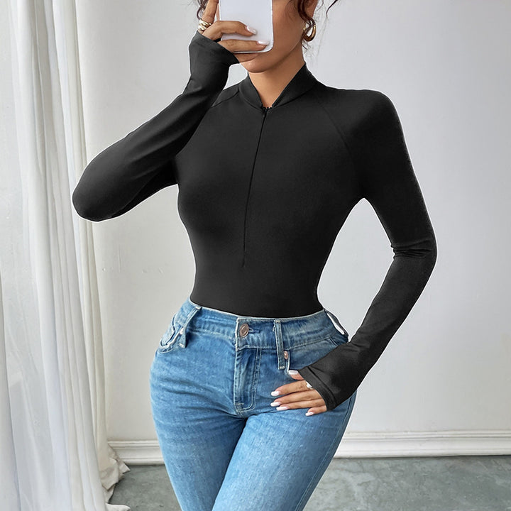 Zipped long sleeve body for women Lune London