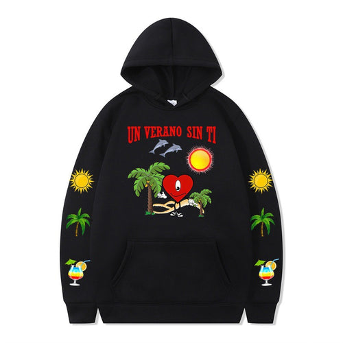 Women's hoodie with vibrant summer motif and comfortable fit Lune London