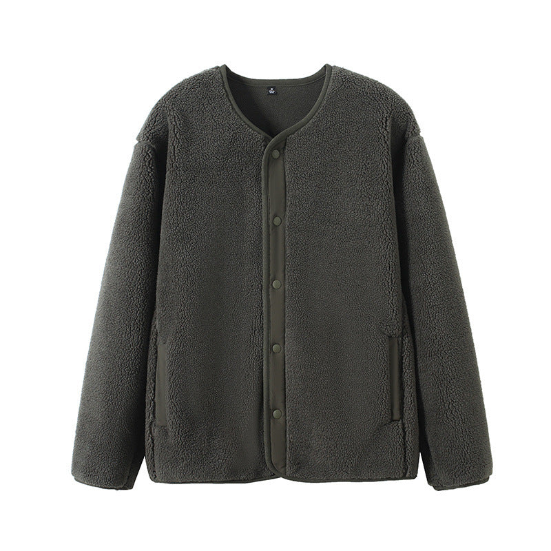 Veste en polaire doublée chaude pour femmes avec fermeture à pression Chic & Stil