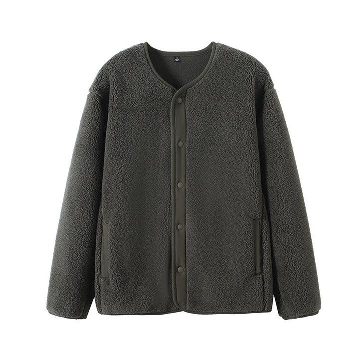 Veste en polaire doublée chaude pour femmes avec fermeture à pression Chic & Stil