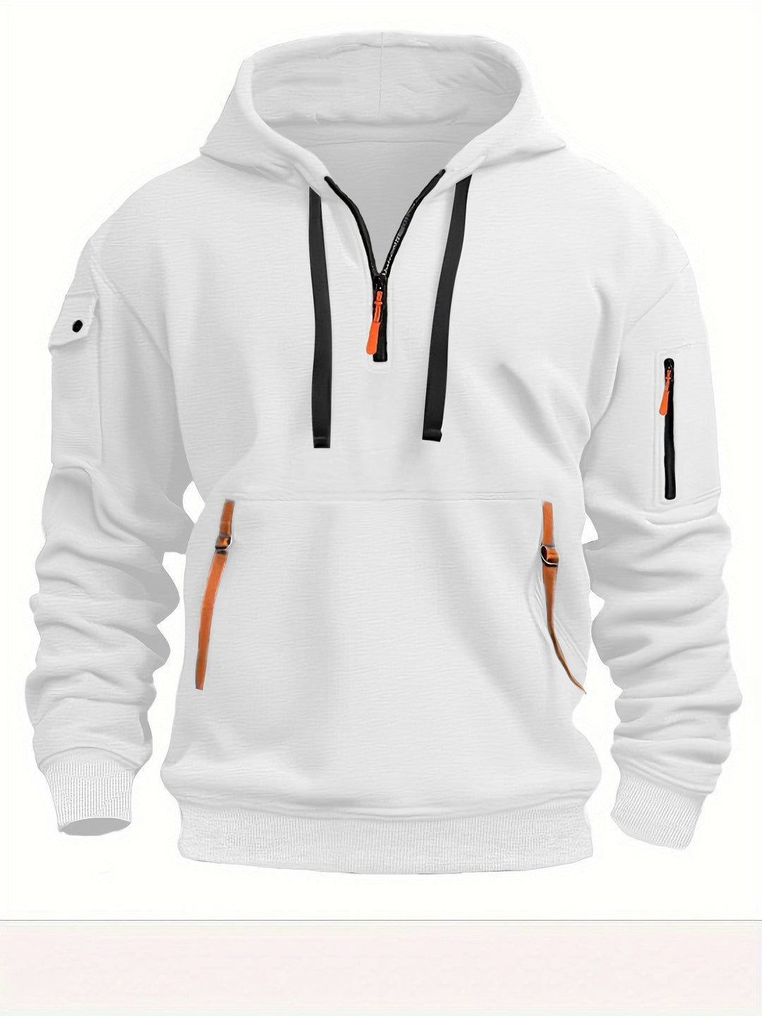 Men's functional hoodie with trendy zip pockets Lune London