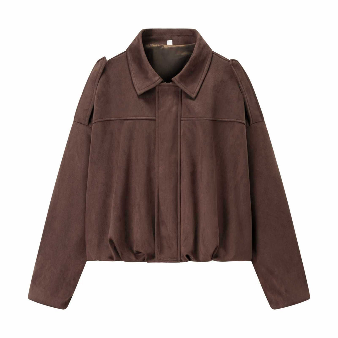 Women's transitional jacket with voluminous sleeves and elegant hood Lune London