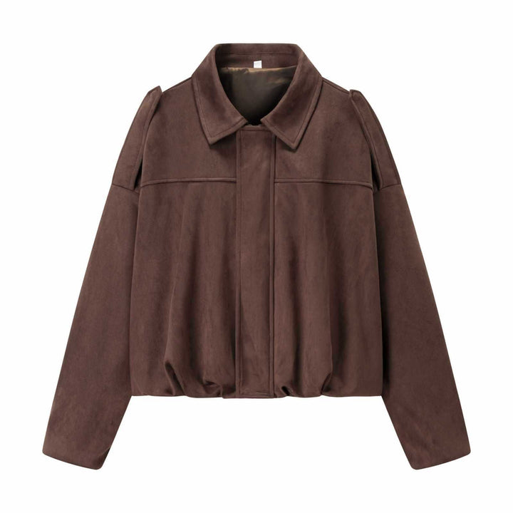 Women's transitional jacket with voluminous sleeves and elegant hood Lune London