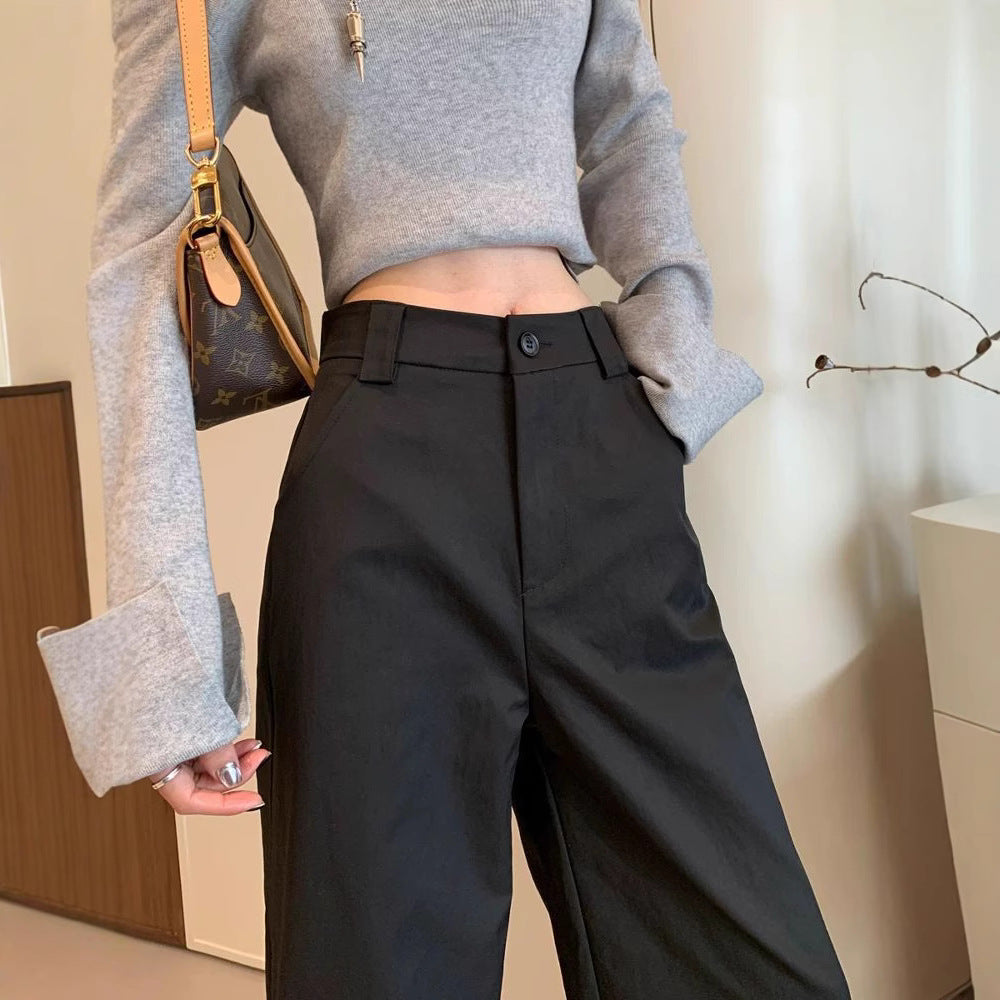 Femme Pantalons Taille Haute Large-Cut Chic & Stil