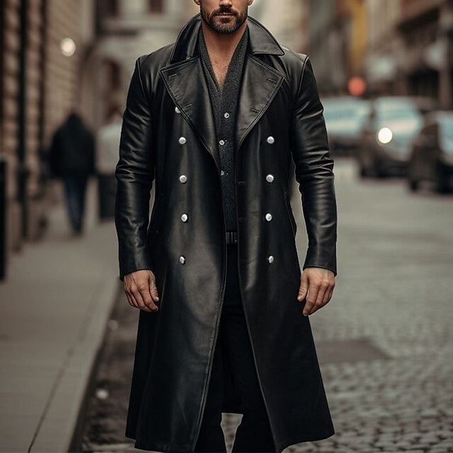 Elegant oversized trench coat for men made of high-quality material Lune London