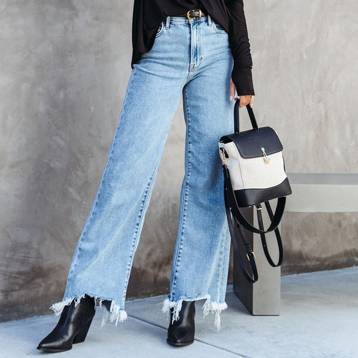 Women long t-shirt with long sleeves casual with slits Lune London