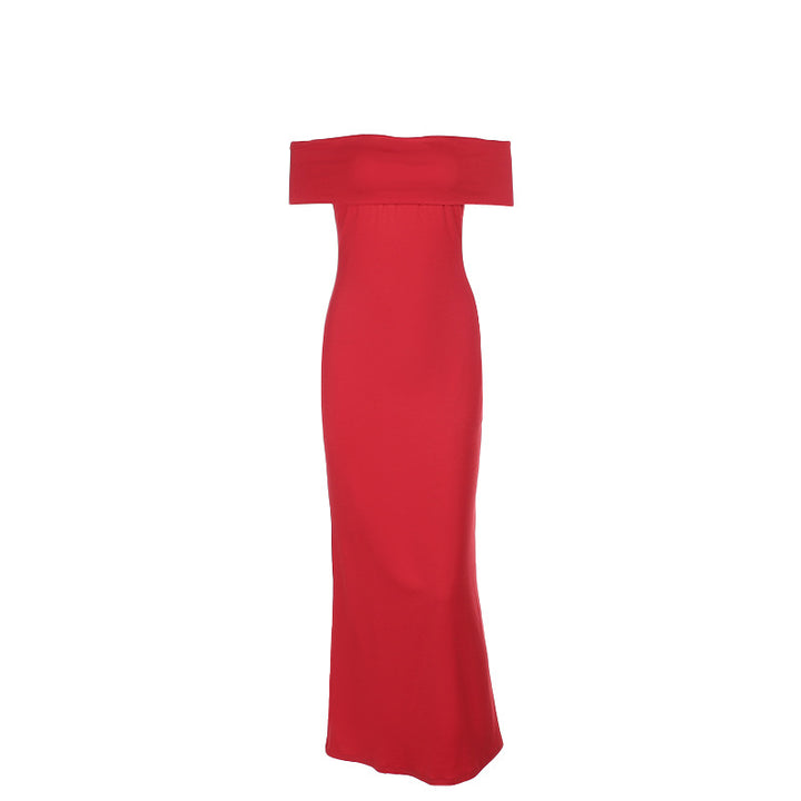 Lune London off-shoulder bodycon evening dress