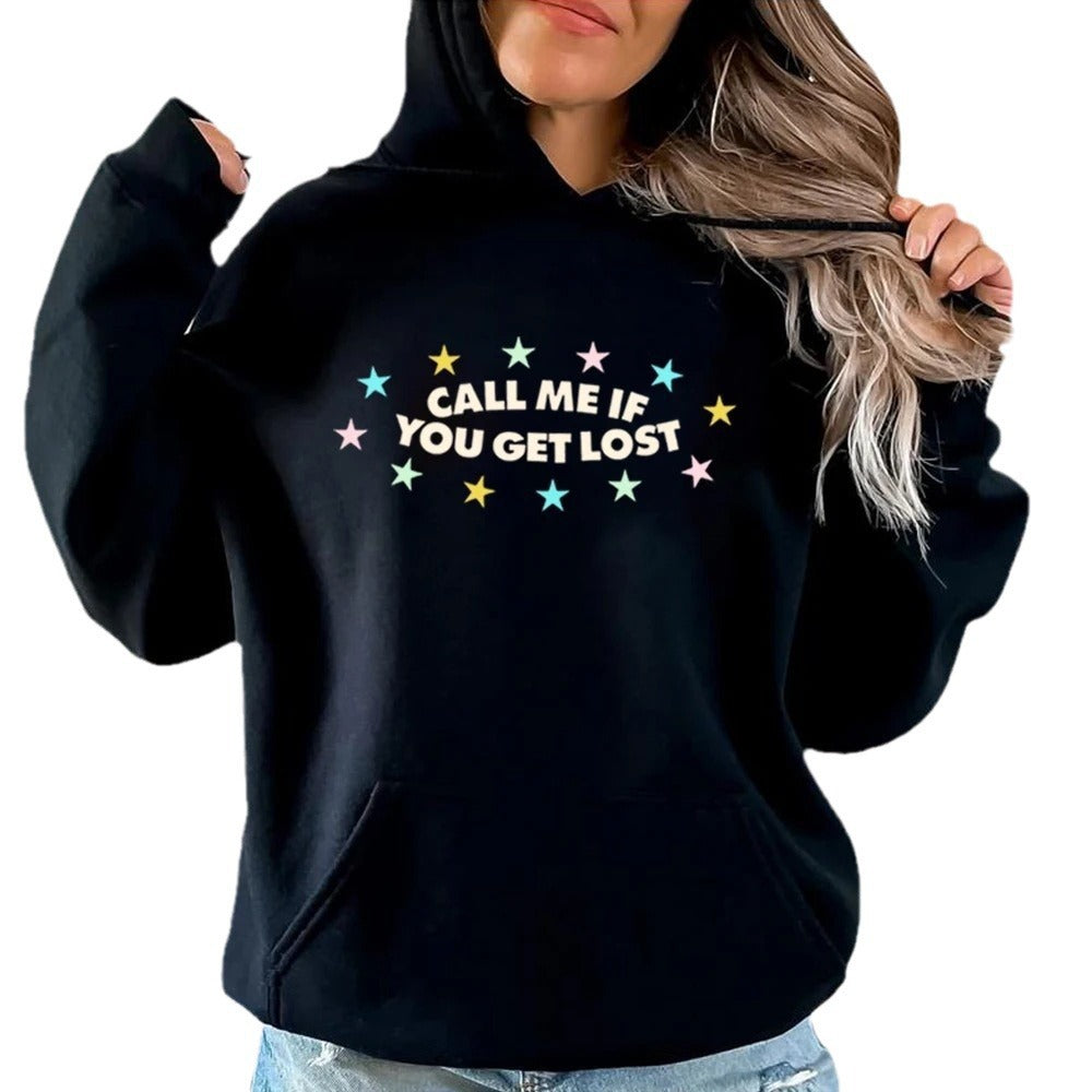 Sweat à capuche pour femme avec imprimé créatif et coupe décontractée Chic & Stil