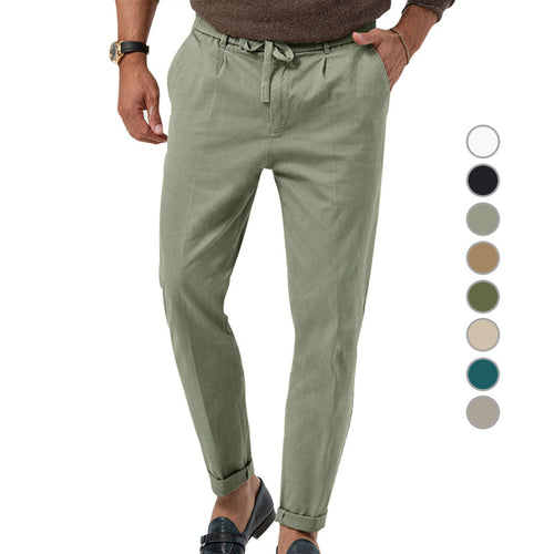 Casual chino pants for men with adjustable waist and side pockets Lune London